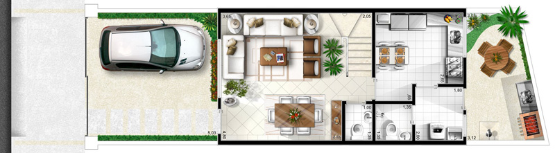 Villa Toscana planta